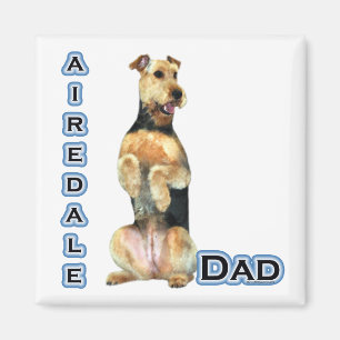 Airedale Terrier Vater 4 - Magnet