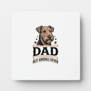 Airedale Terrier Vater Vintage Hund Vater Shirt_1 Fotoplatte