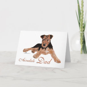 Airedale Terrier Vatertag Karte