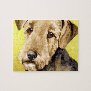 Airedale Terrier Watercolor Puzzle
