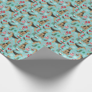 Airedale Terrier Weihnachtsgeschenk Geschenkpapier