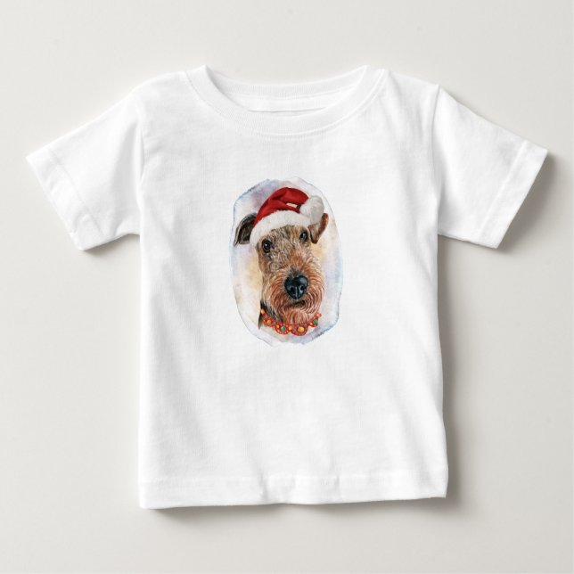 Airedale Terrier Weihnachtsgeschenke für Hundefreu Baby T-shirt (Vorderseite)