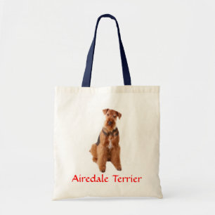 Airedale Terrier Welpen-Hund Leinwand Strand-Tasch Tragetasche