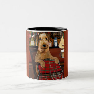 Airedale Terrier Zweifarbige Tasse