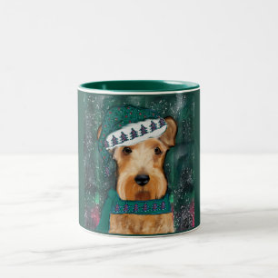 Airedale Terrier Zweifarbige Tasse