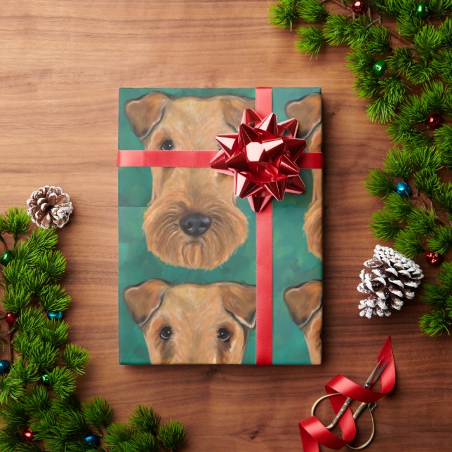 Airedale Terriers Geschenkpapier (Feiertagsgeschenk)