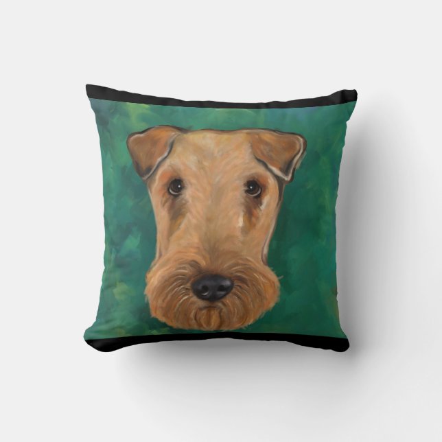 Airedale Terriers Kissen (Vorderseite)