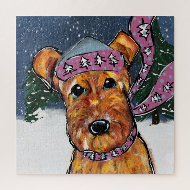 Airedale Terriers Puzzle (Vertikal)