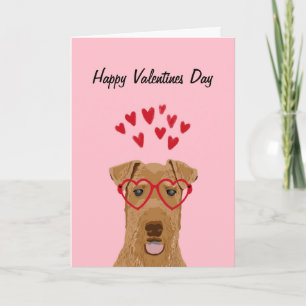 Airedale Valentine Liebe Card Feiertagskarte