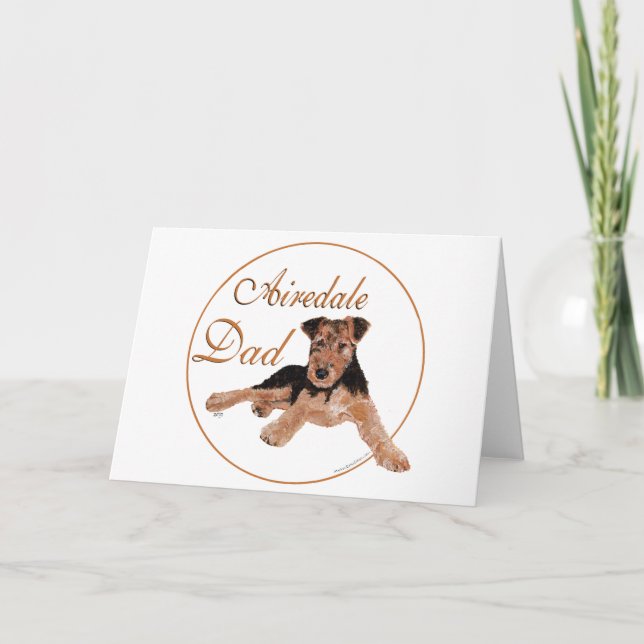 Airedale Vater Karte (Vorderseite)