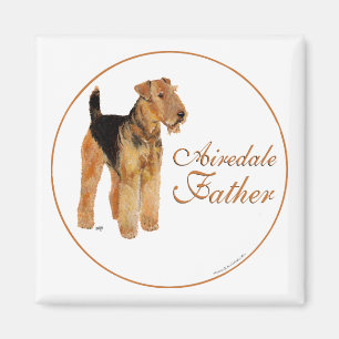 Airedale Vatertag Magnet