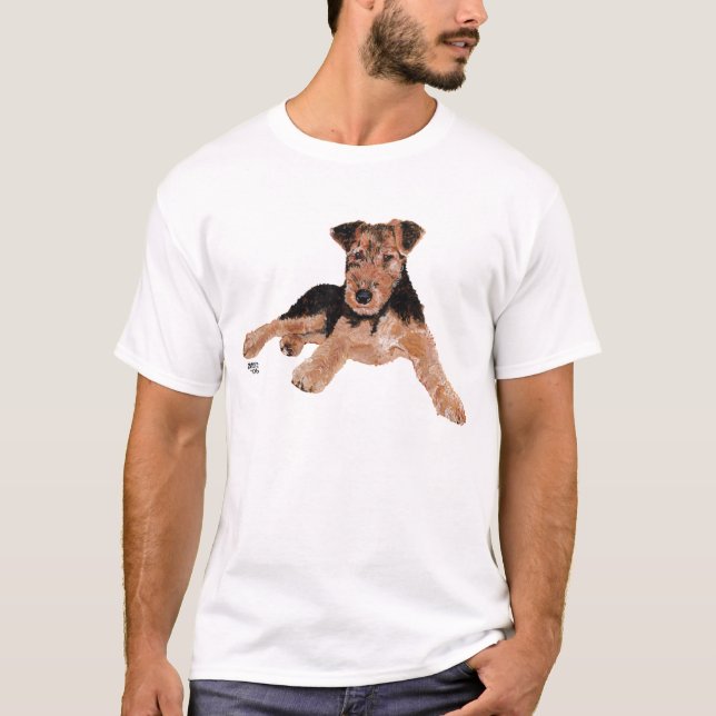 Airedale / Welsh Terrier Puppy T-Shirt (Vorderseite)