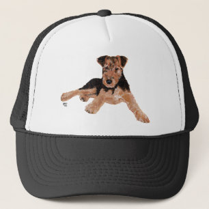 Airedale / Welsh Terrier Welpe Truckerkappe
