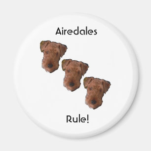 Airedales Regel! Magnet