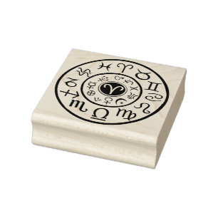 Aires Astrologisches Himmelsdesign Briefmarke Gummistempel