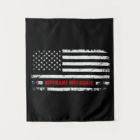 Airframe Mechanical Aviation American Flag