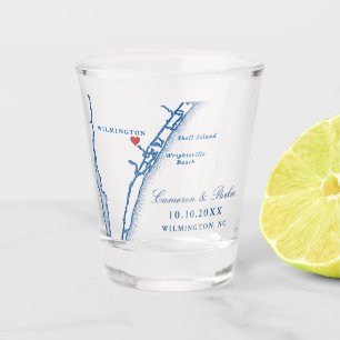 Airlie Gardens Hochzeitsgeschenke Navy Wilmington Schnapsglas