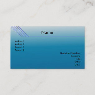 Airline Business Card Visitenkarte