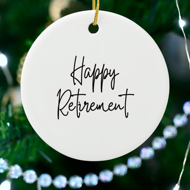 Airline Pilot Retirement Photo Blue Ivory Stripes Keramik Ornament (Von Creator hochgeladen)