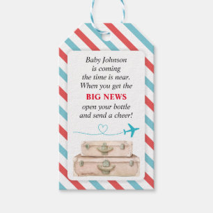 Airline World Travel Baby Dusche Mini Flasche Gefa Geschenkanhänger