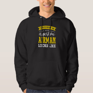 Airman Job Title Employee Funny Worker Profession Hoodie