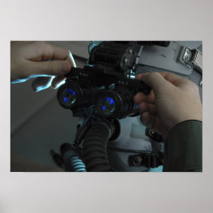 Airman passt die Augenspäne an Poster