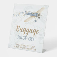 Airplane Aviator Pilot 1st Birthday Baggage Drop