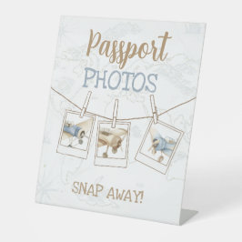 Airplane Aviator Pilot 1st Passport Photo Booth Sockelschild