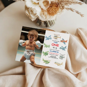 Airplane Boy 1. Geburtstag Lustige Sky Theme Par Einladung