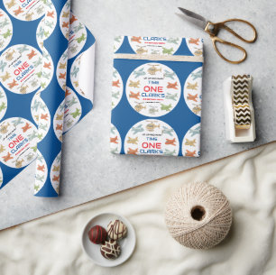 Airplane Boy 1. Geburtstag Lustige Sky Theme Par Geschenkpapier