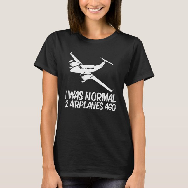 Airplane Designs For Men Women Cool Pilot Plane Fl T-Shirt (Vorderseite)