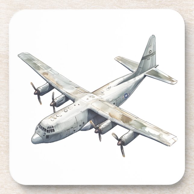 Airplane Getränkeuntersetzer (Vorderseite)