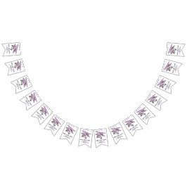 Airplane Oh My Time Flies Travel First Birthday  Wimpelkette