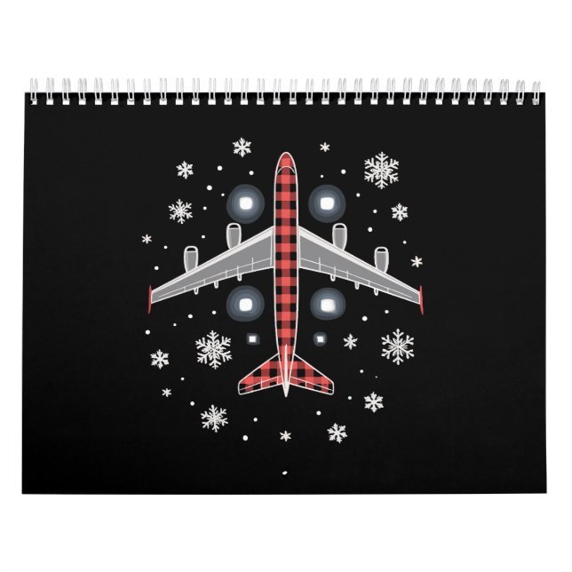 Airplane Plaid Christmas Pilot Kalender (Titelbild)