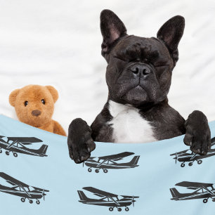 Airplane Travel Blue Baby Duschgeschenk, Luftfahrt Fleecedecke