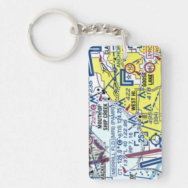 Airport Chart / Taxistand Schlüsselanhänger (Vorderseite)