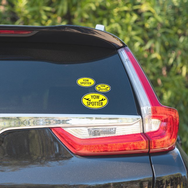 Airport Code Spotter Custom - Cut Vinyl Sticker (Auto Seite)