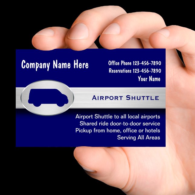 Airport Shuttle Business Cards Visitenkarte (Von Creator hochgeladen)
