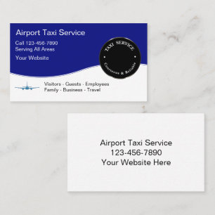 Airport Taxi Service Business Cards Visitenkarte