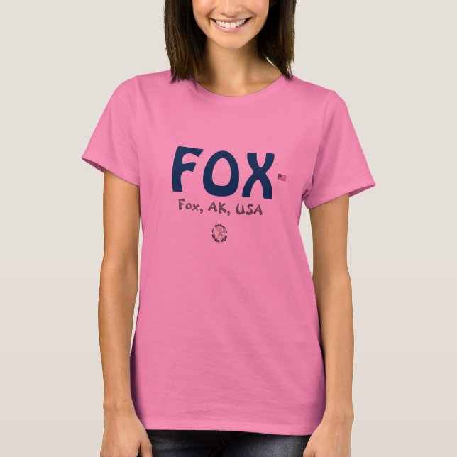 AirportFun, Flagge FUCHS-Rosa T-Shirt (Vorderseite)