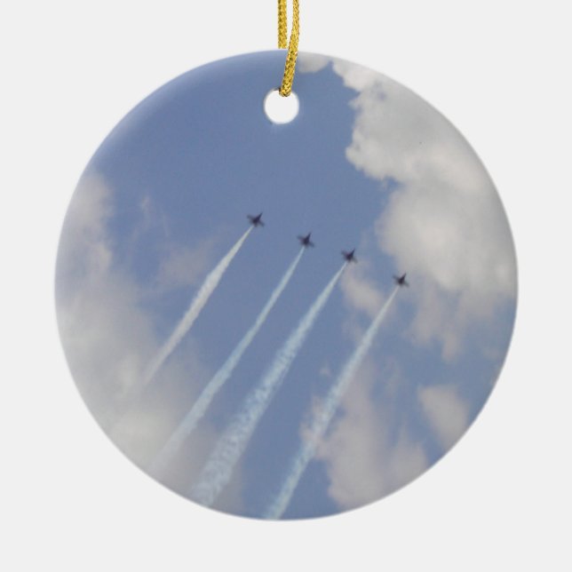 Airshow Military Jet Formation Keramik Ornament (Vorne)
