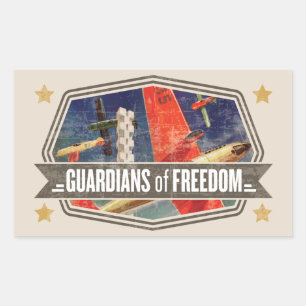 Airshow Rechteckiger Aufkleber