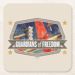 Airshow Rechteckiger Pappuntersetzer