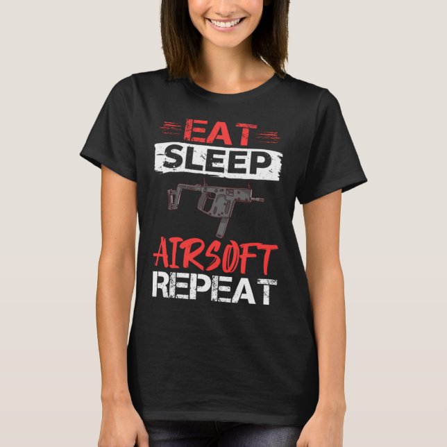 Airsoft Gun Game Shooting Training Player Airsofti T-Shirt (Vorderseite)