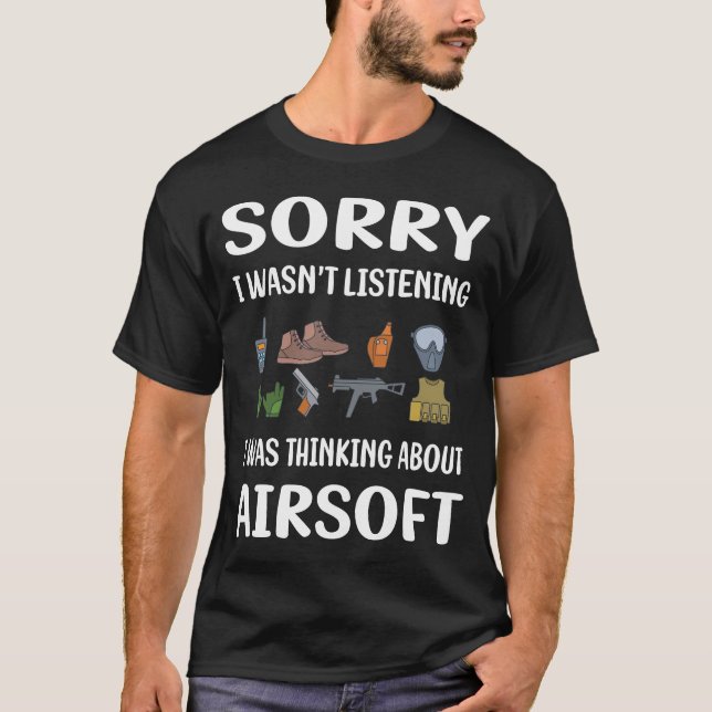 Airsoft nicht zuhören T-Shirt (Vorderseite)
