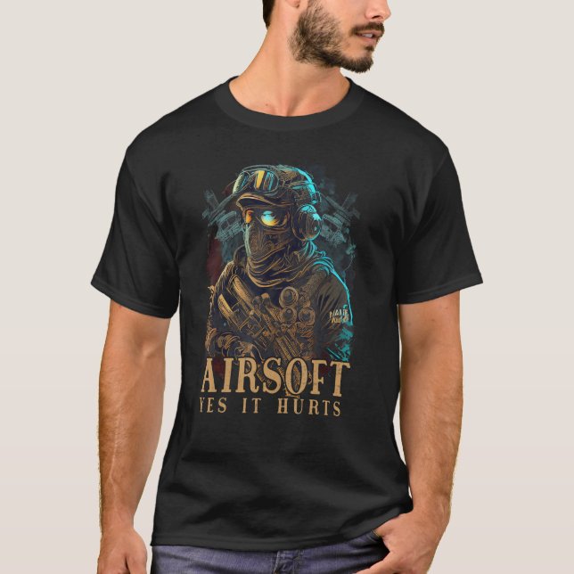 Airsoft Paintball Combat Sport Graphic Teesfor Men T-Shirt (Vorderseite)