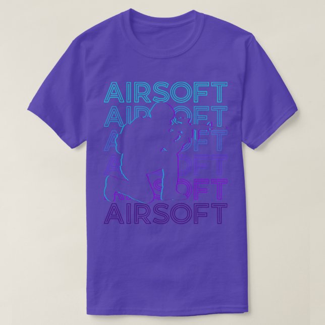Airsoft Retro Airsoft Geschenk T-Shirt (Design vorne)