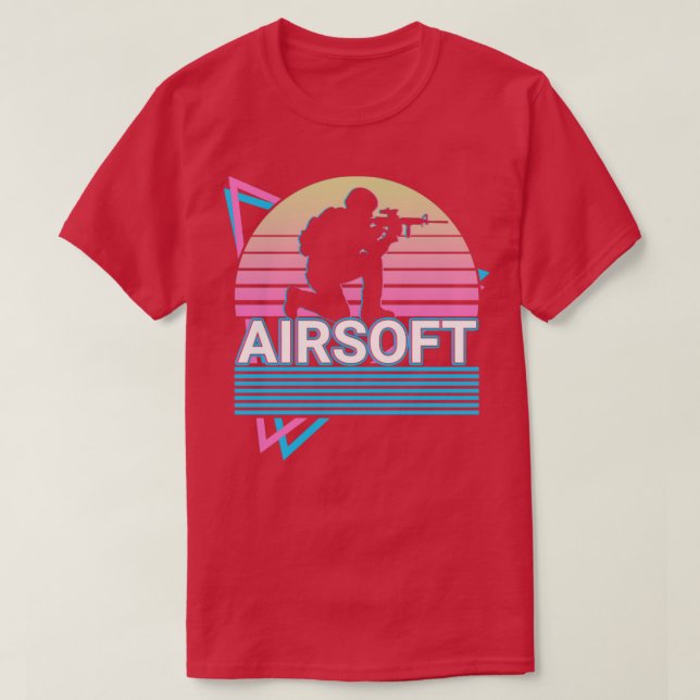 Airsoft Retro-Geschenk T-Shirt (Design vorne)