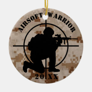 Airsoft Team-Weihnachtsverzierung Keramik Ornament