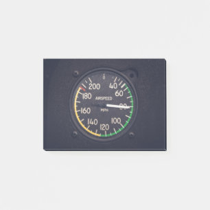Airspeed Gauge Post-it Klebezettel